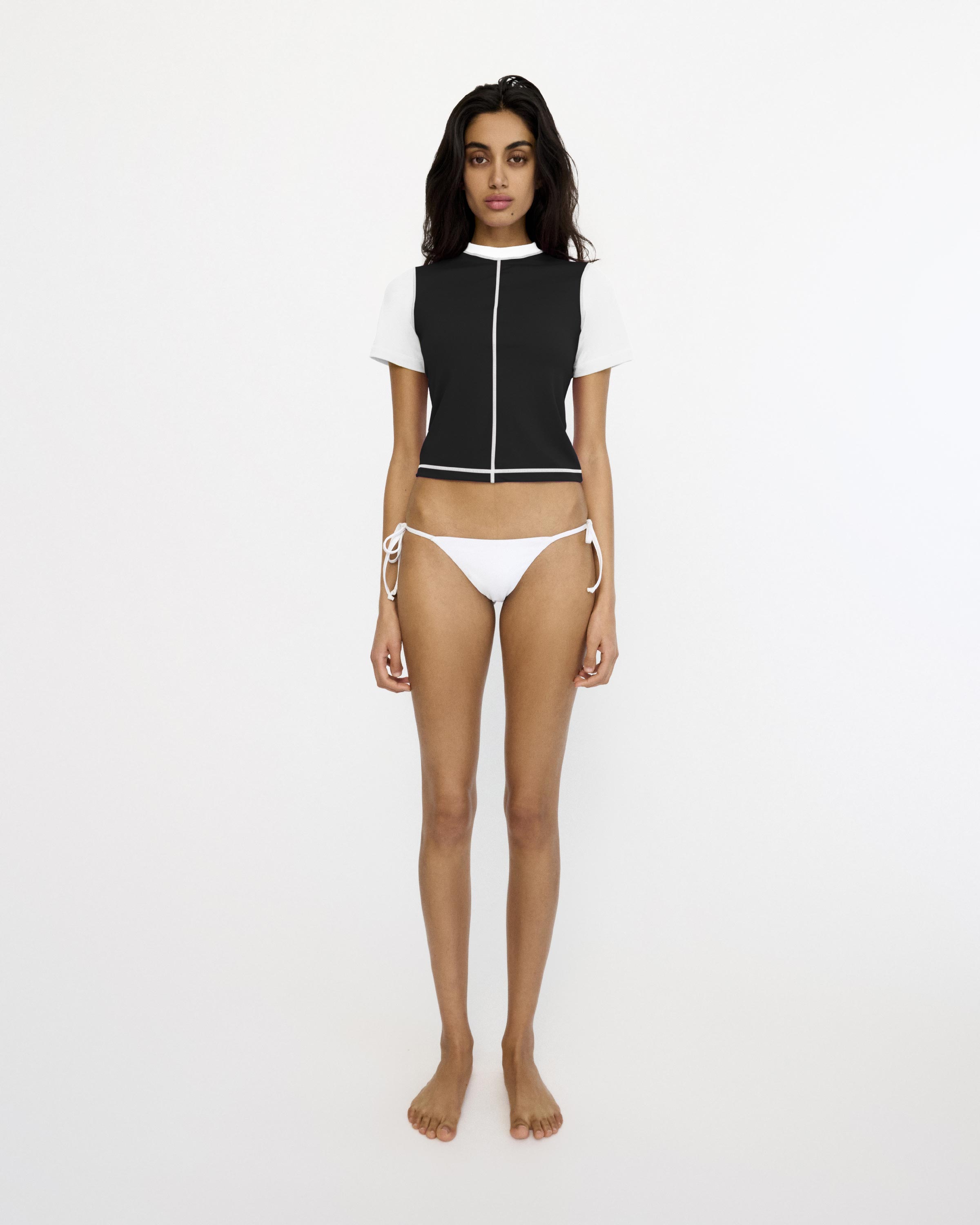 Short Sleeve Ringer Rashi - Rashi x Alex Eagle - Nero / Bianco