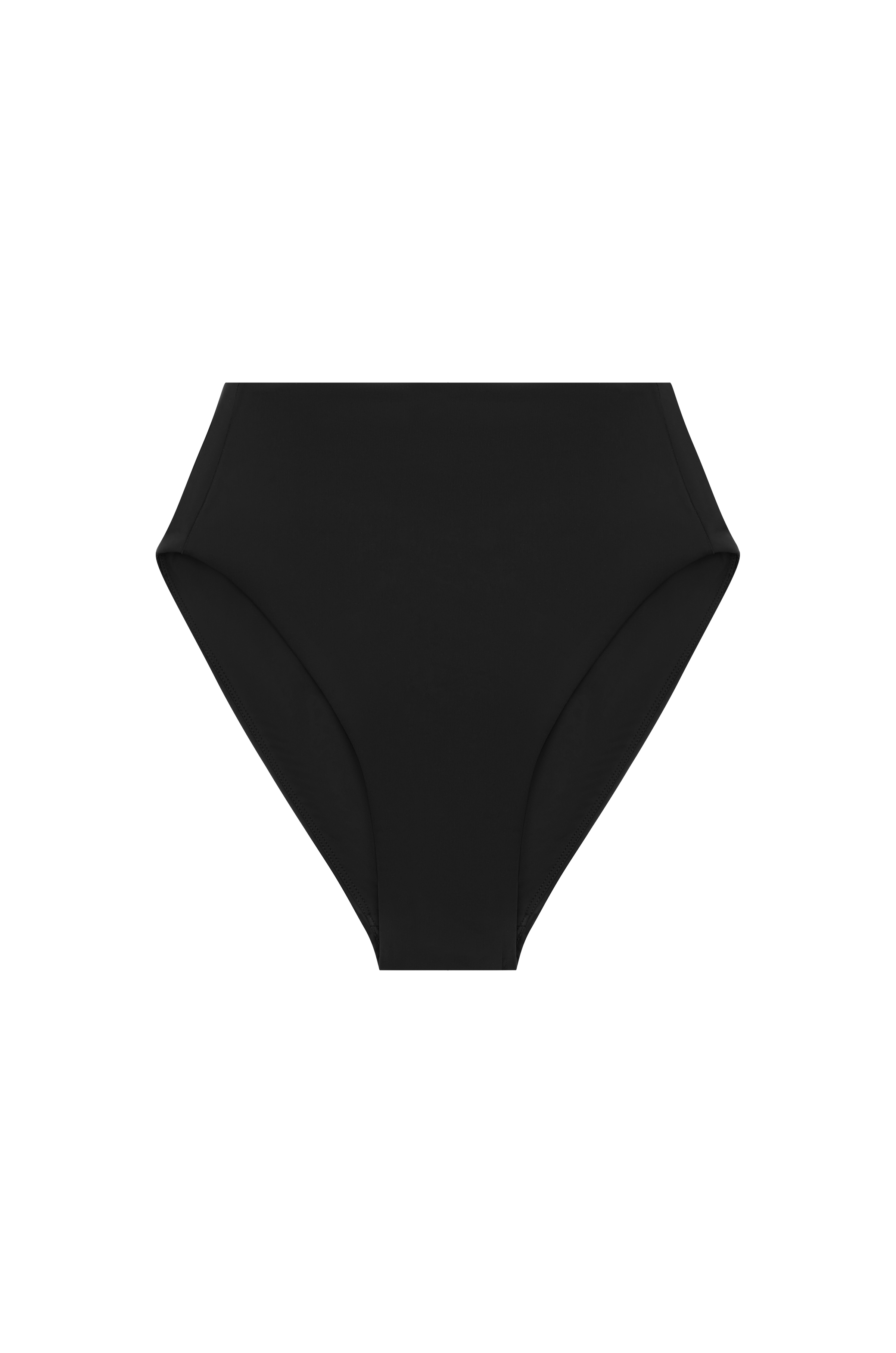 High Waist Bikini Bottoms - Nero