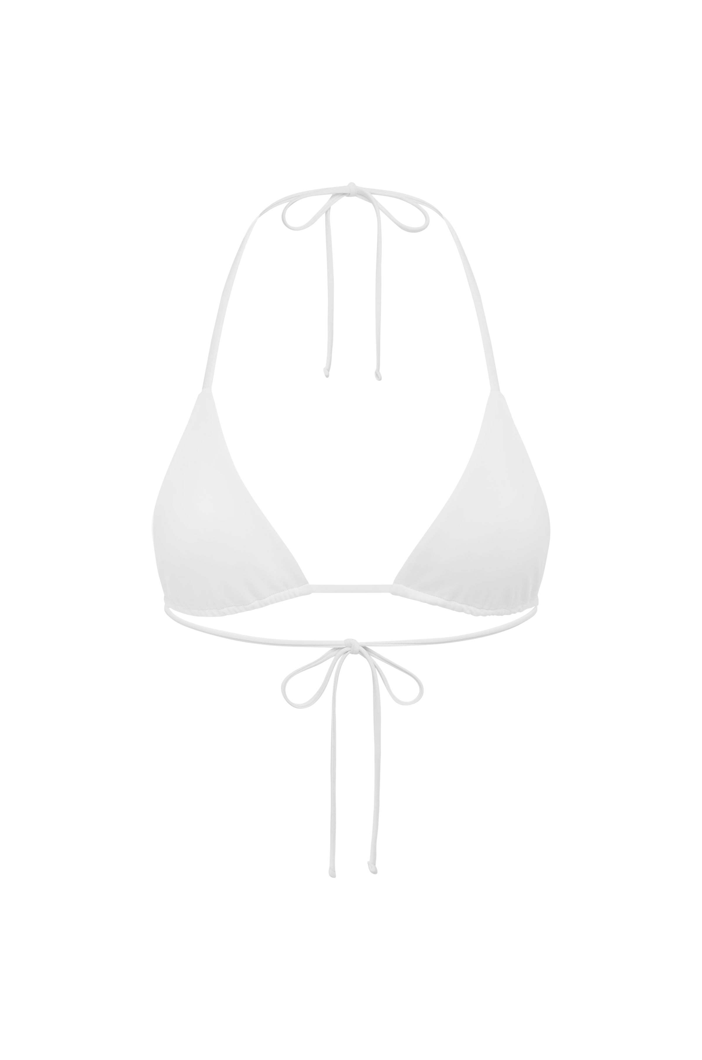 Triangle Bikini Top - Bianco / Nero