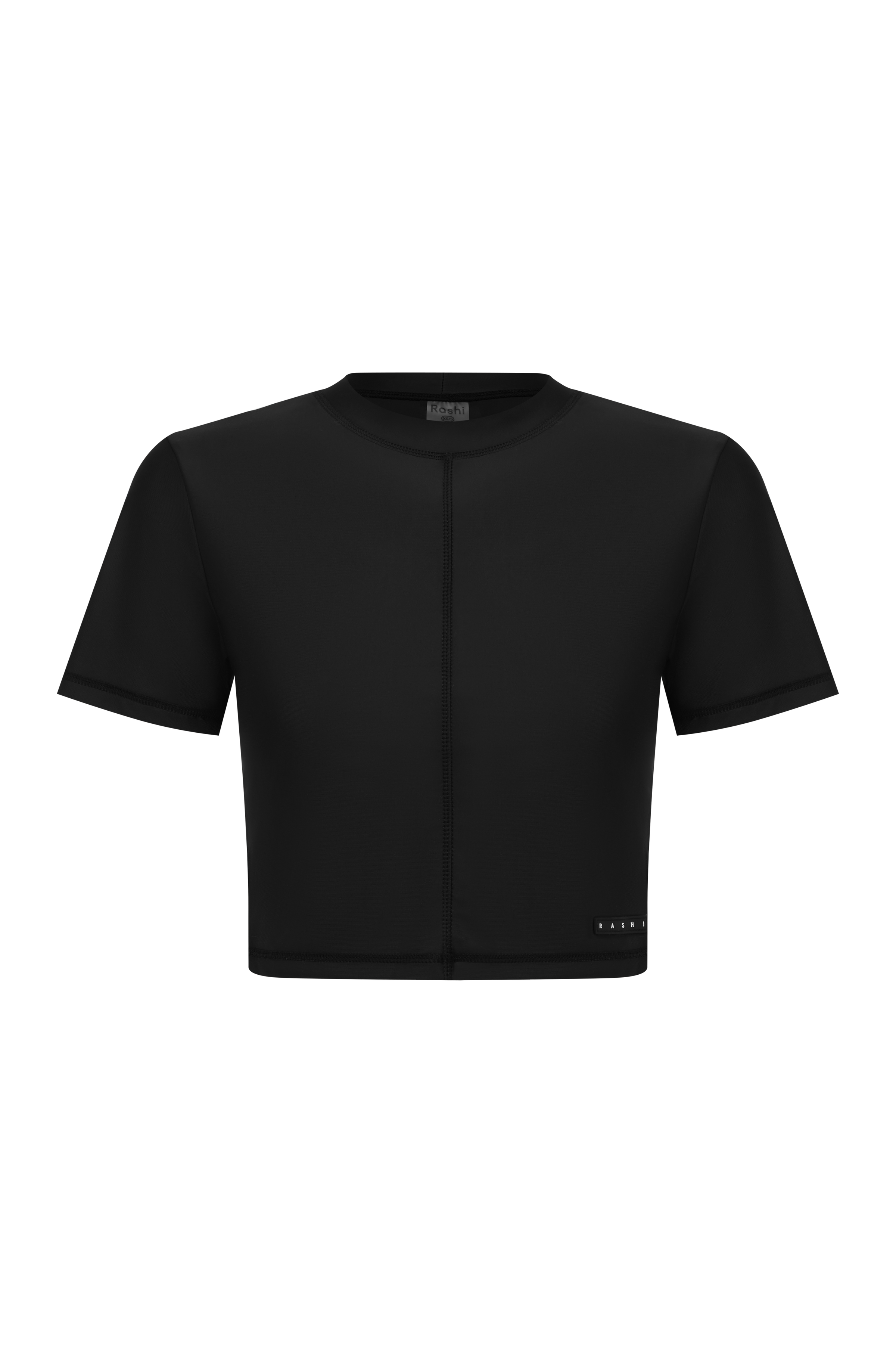 Short Sleeve Cropped T - Nero
