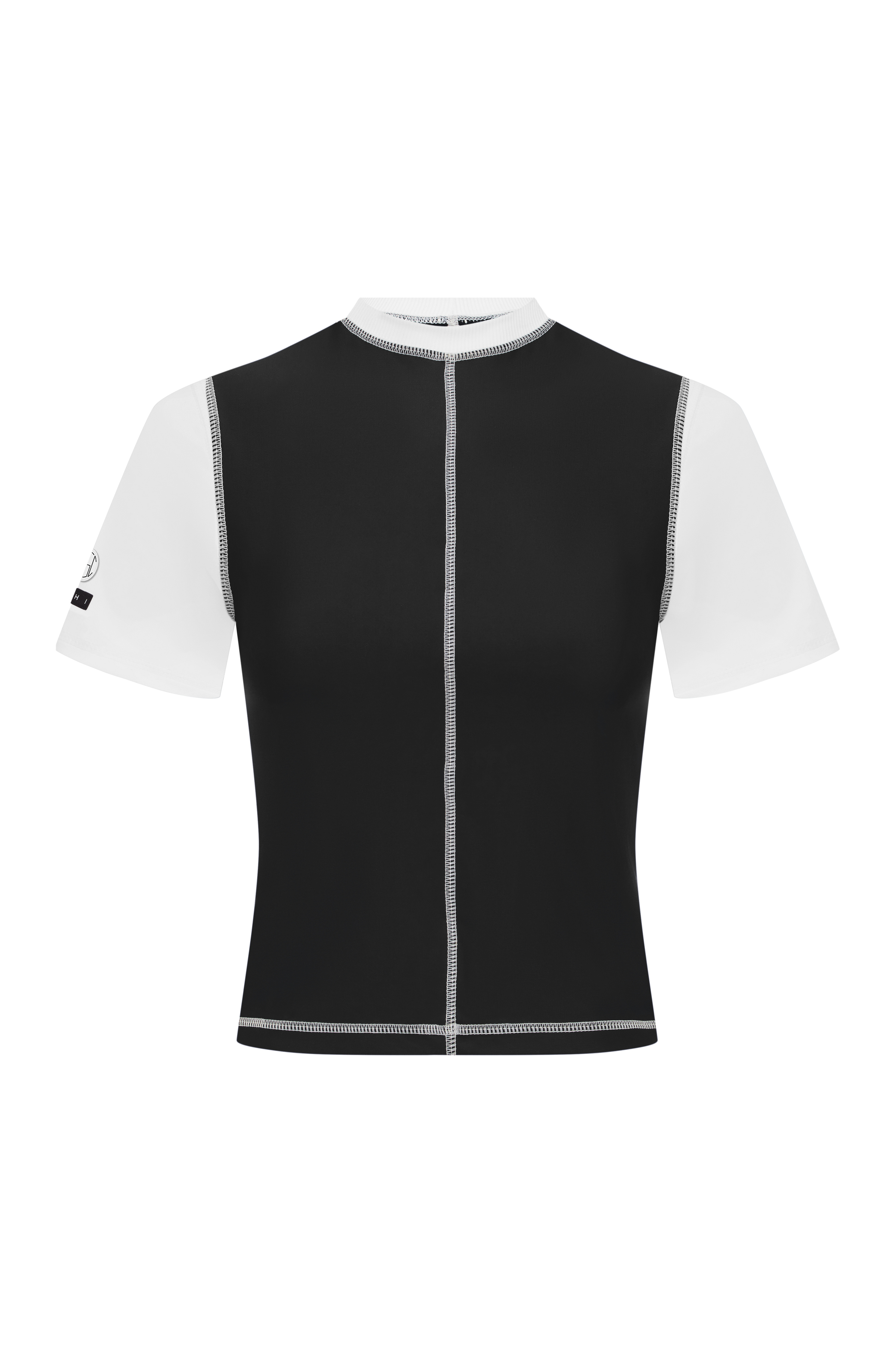 Short Sleeve Ringer Rashi - Rashi x Alex Eagle - Nero / Bianco