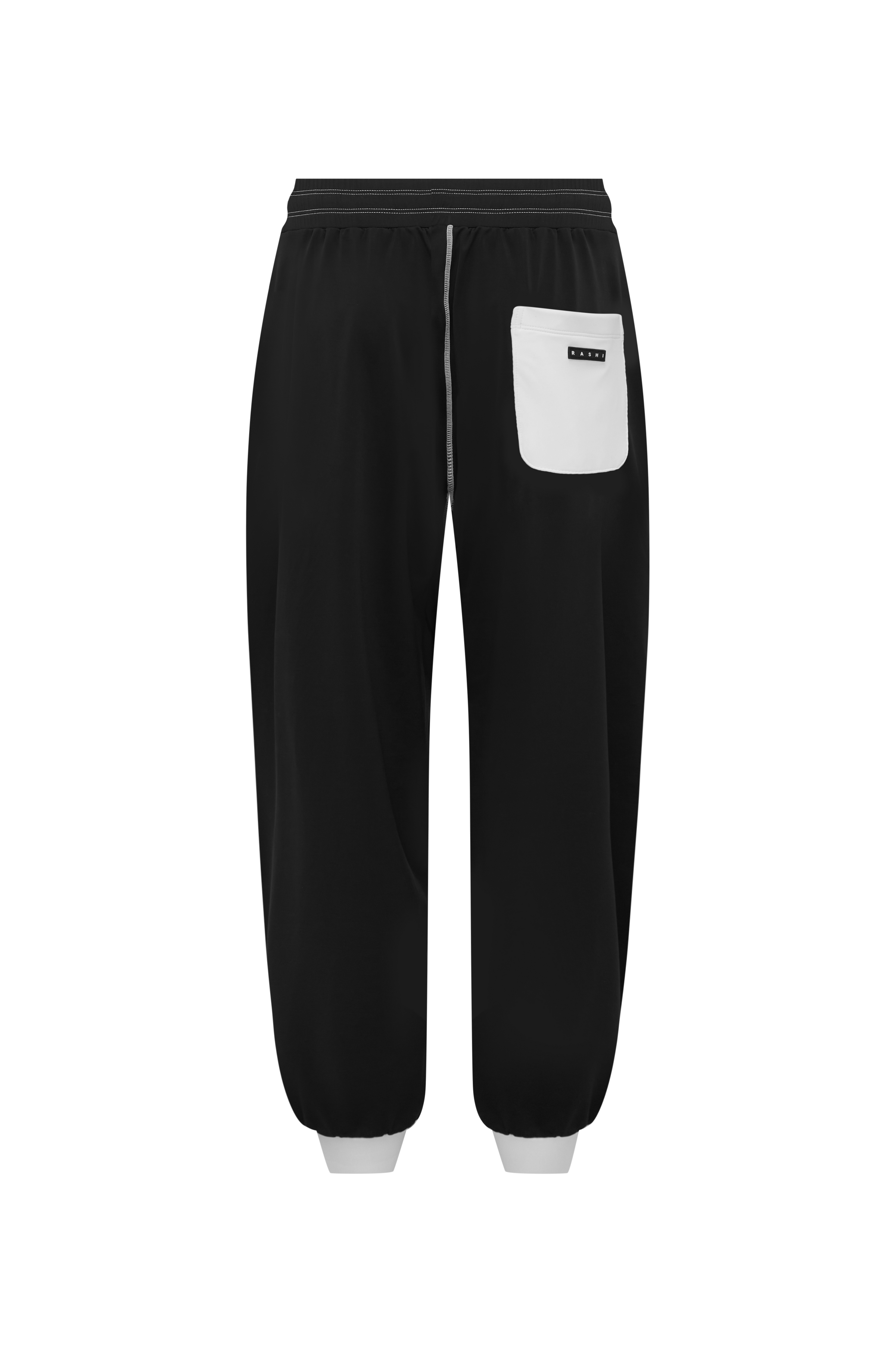 Boyfriend Track Pant - Nero / Bianco