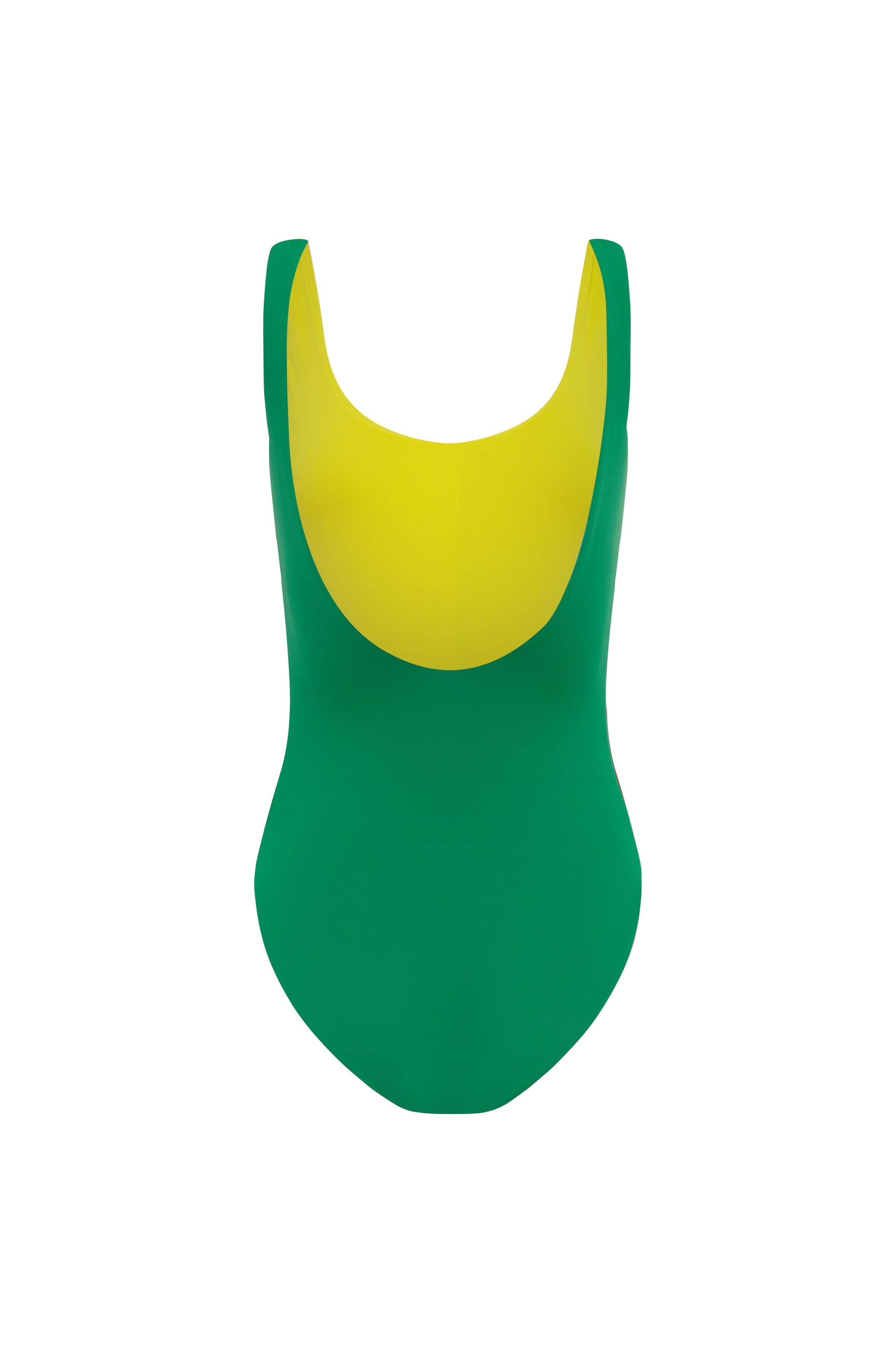One Piece Scoop Neck Swimsuit - Latino/Summer/Iguana