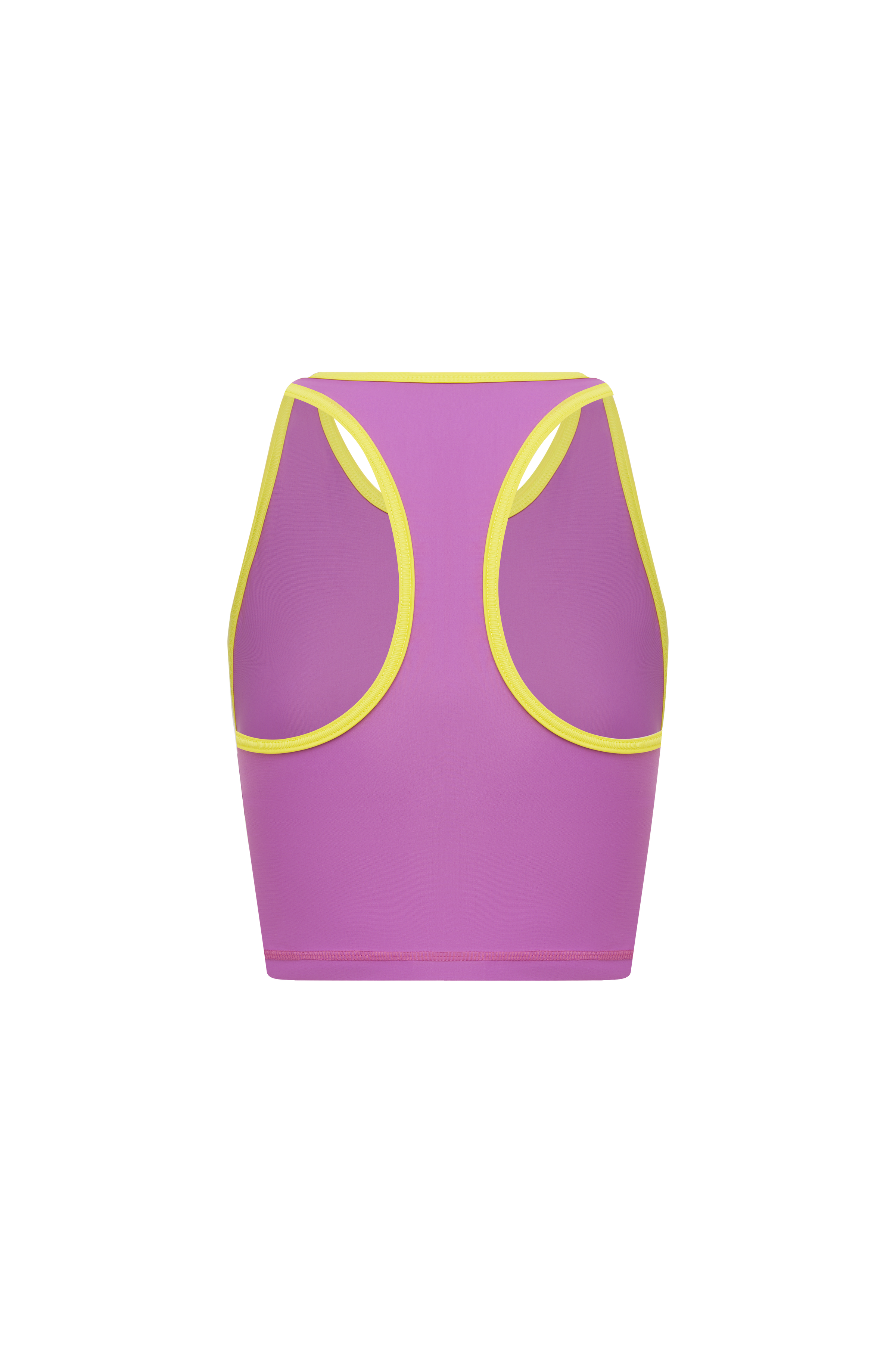 Racer Back Tank with Built in Bra - Heather / Summer