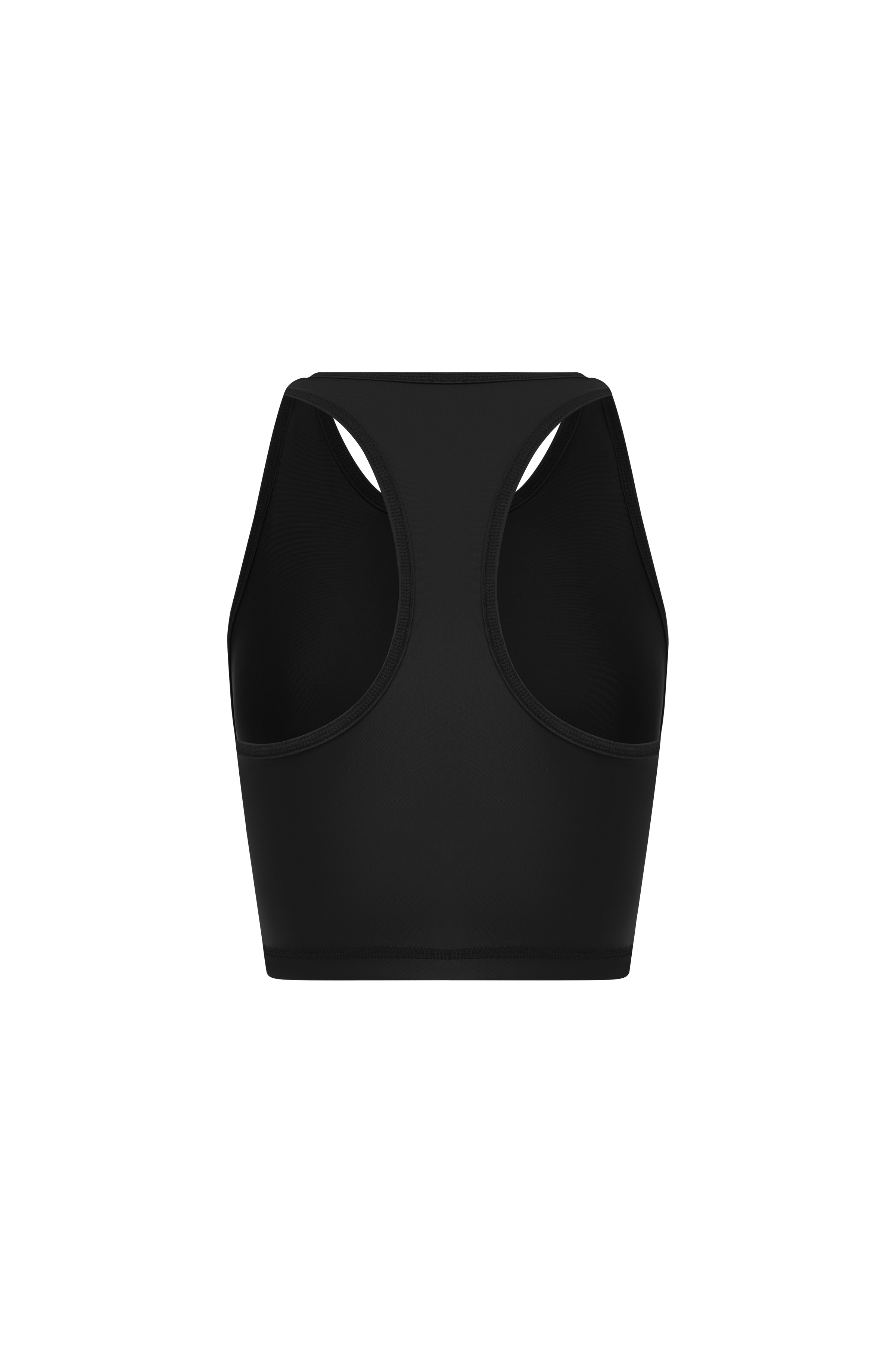 Racer Back Tank with Built in Bra - Nero