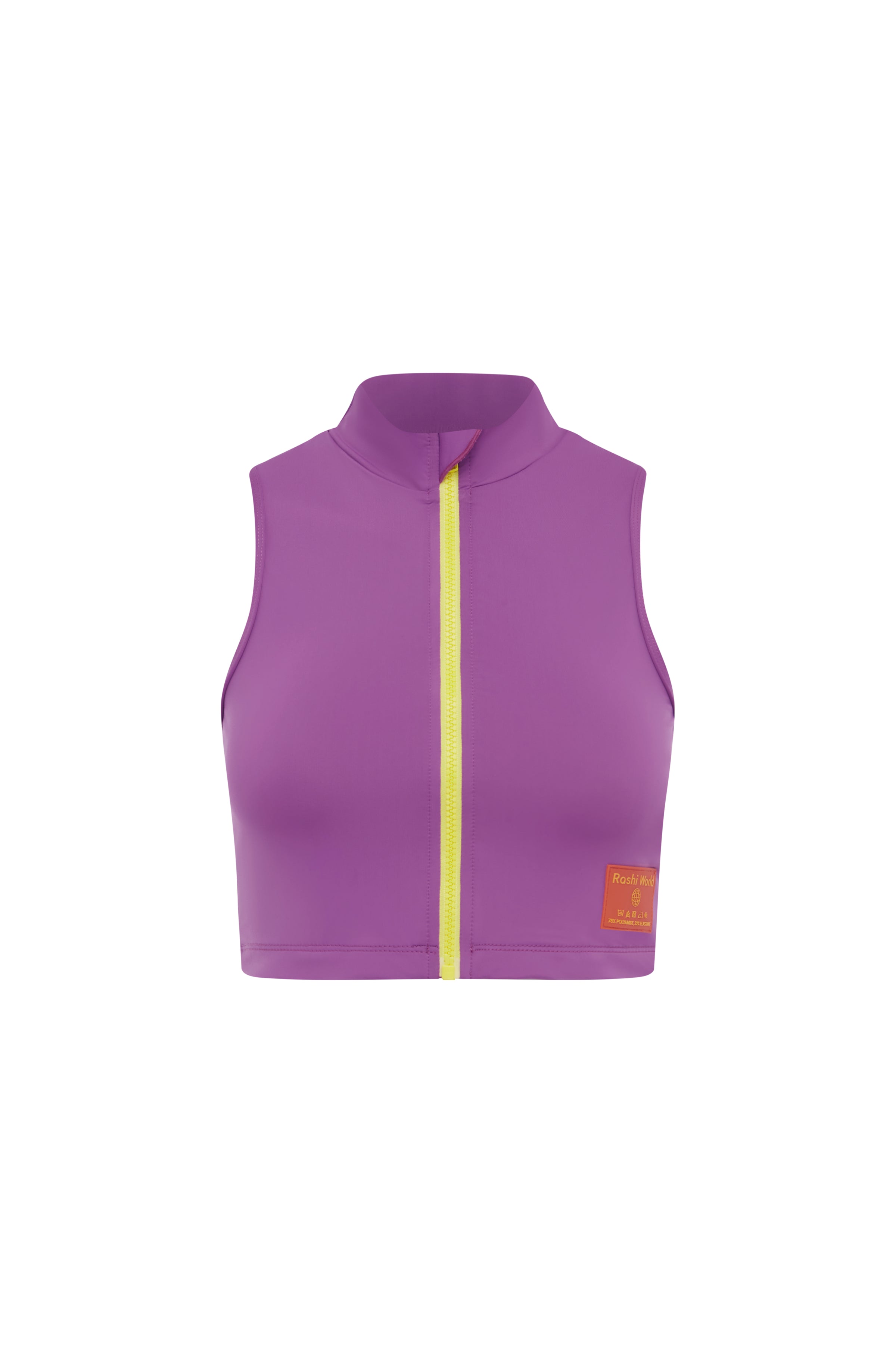 Mock Neck Vest Tank - Heather / Summer
