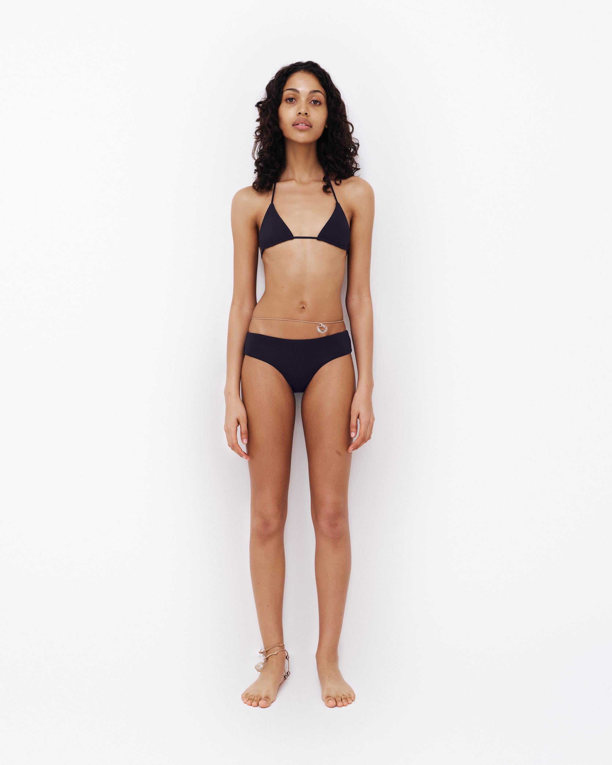 Low Waist Bikini Bottom - Nero