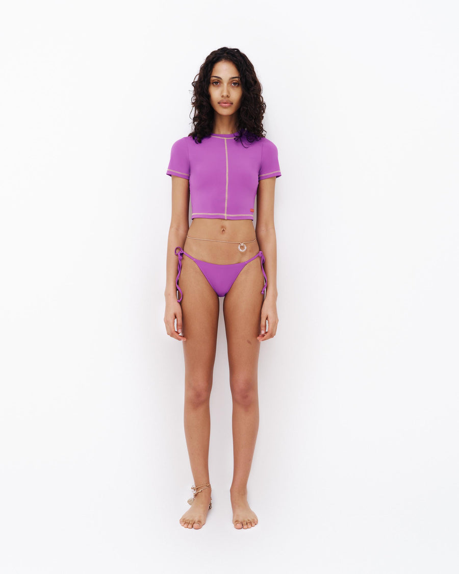 Short Sleeve Cropped T - Heather / Summer