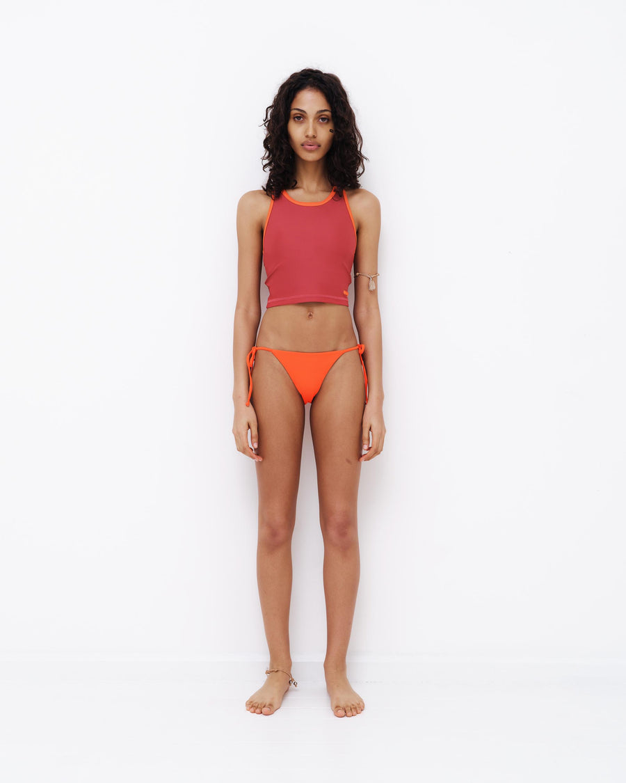 Racer Back Tank with Built in Bra - Latino / Vibes