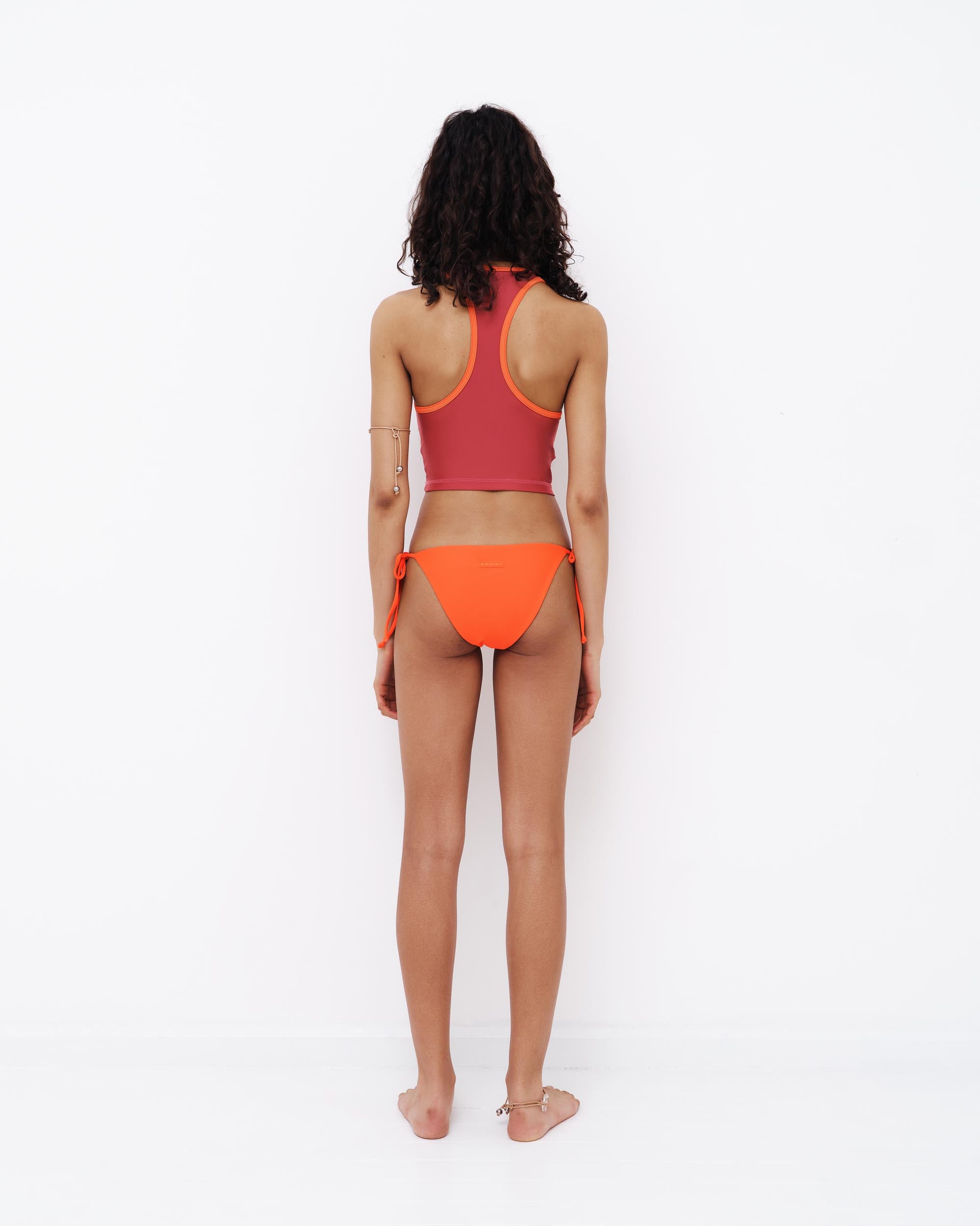 Racer Back Tank with Built in Bra - Latino / Vibes