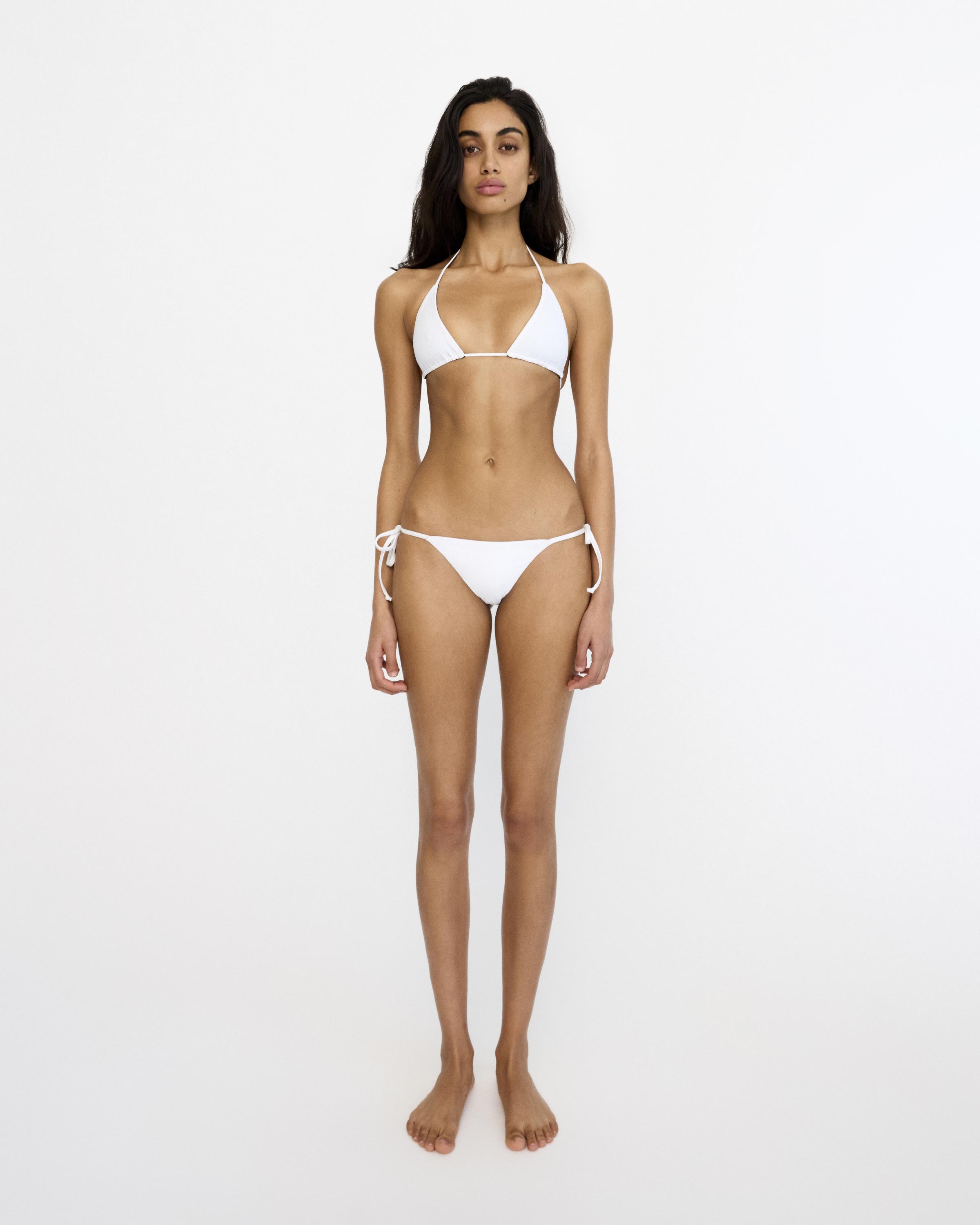 Triangle Bikini Top - Rashi x Alex Eagle - Bianco / Nero