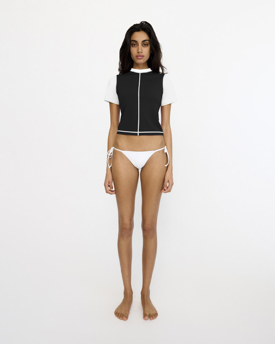 Short Sleeve Ringer Rashi - Rashi x Alex Eagle - Nero / Bianco