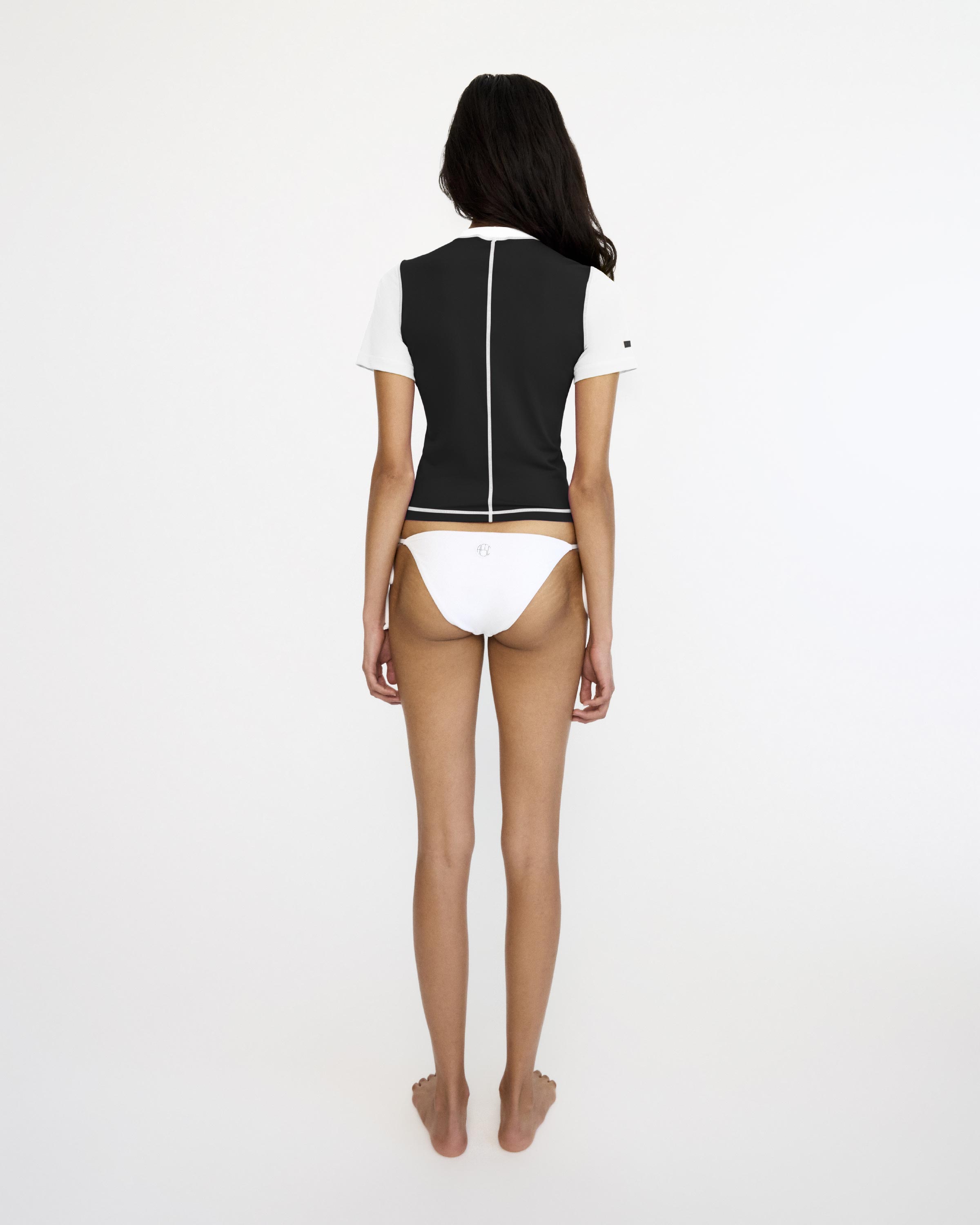 Short Sleeve Ringer Rashi - Rashi x Alex Eagle - Nero / Bianco