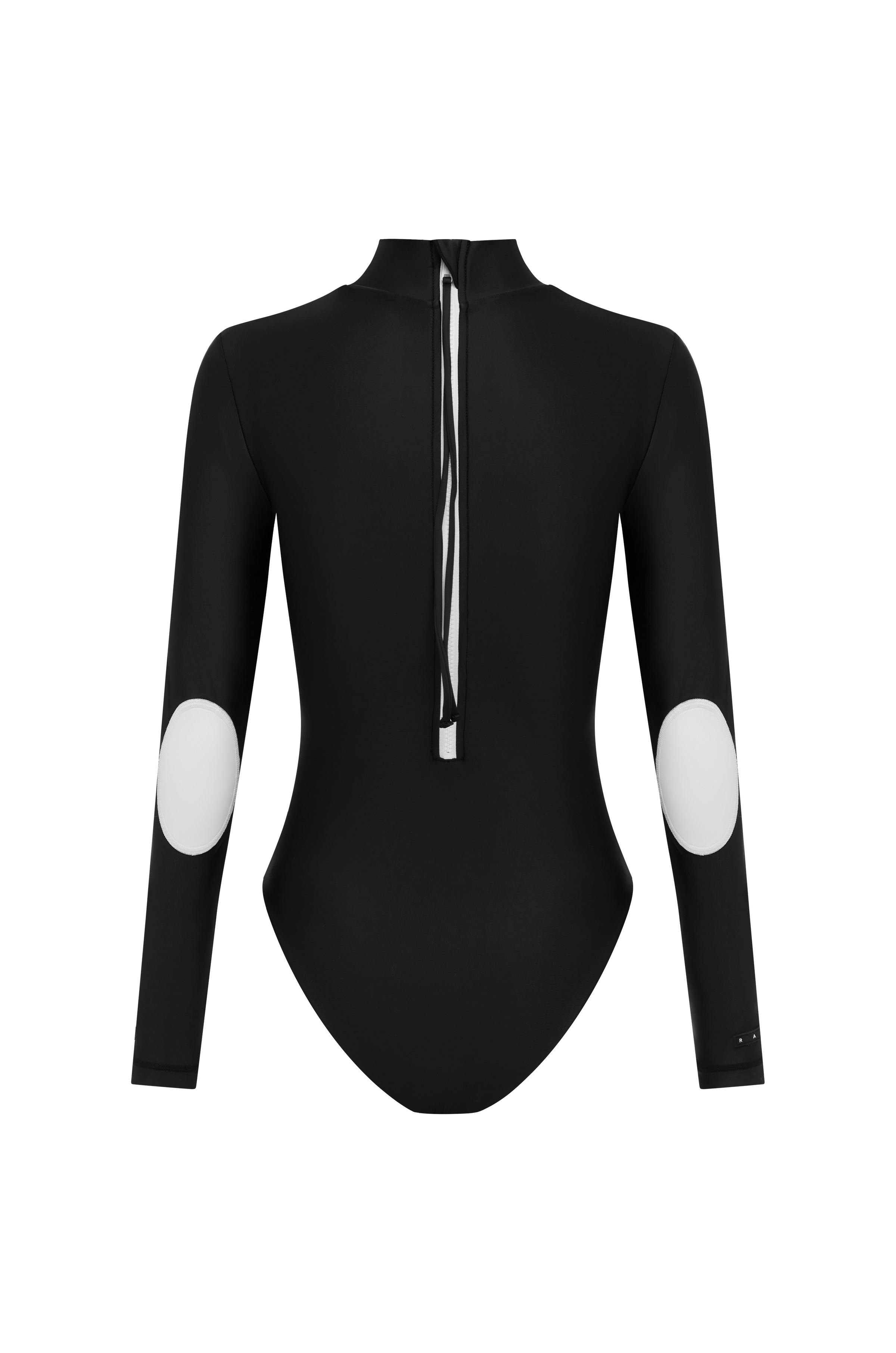 Long  Sleeve Bodysuit - Nero / Bianco