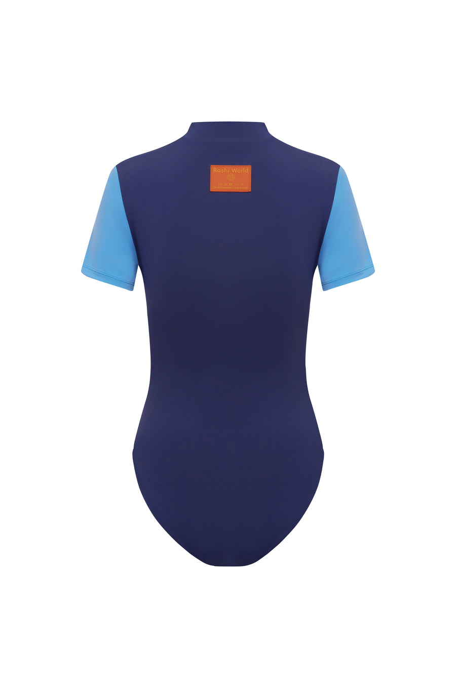 Short Sleeve Bodysuit Front Zip - Boyfriend / Police