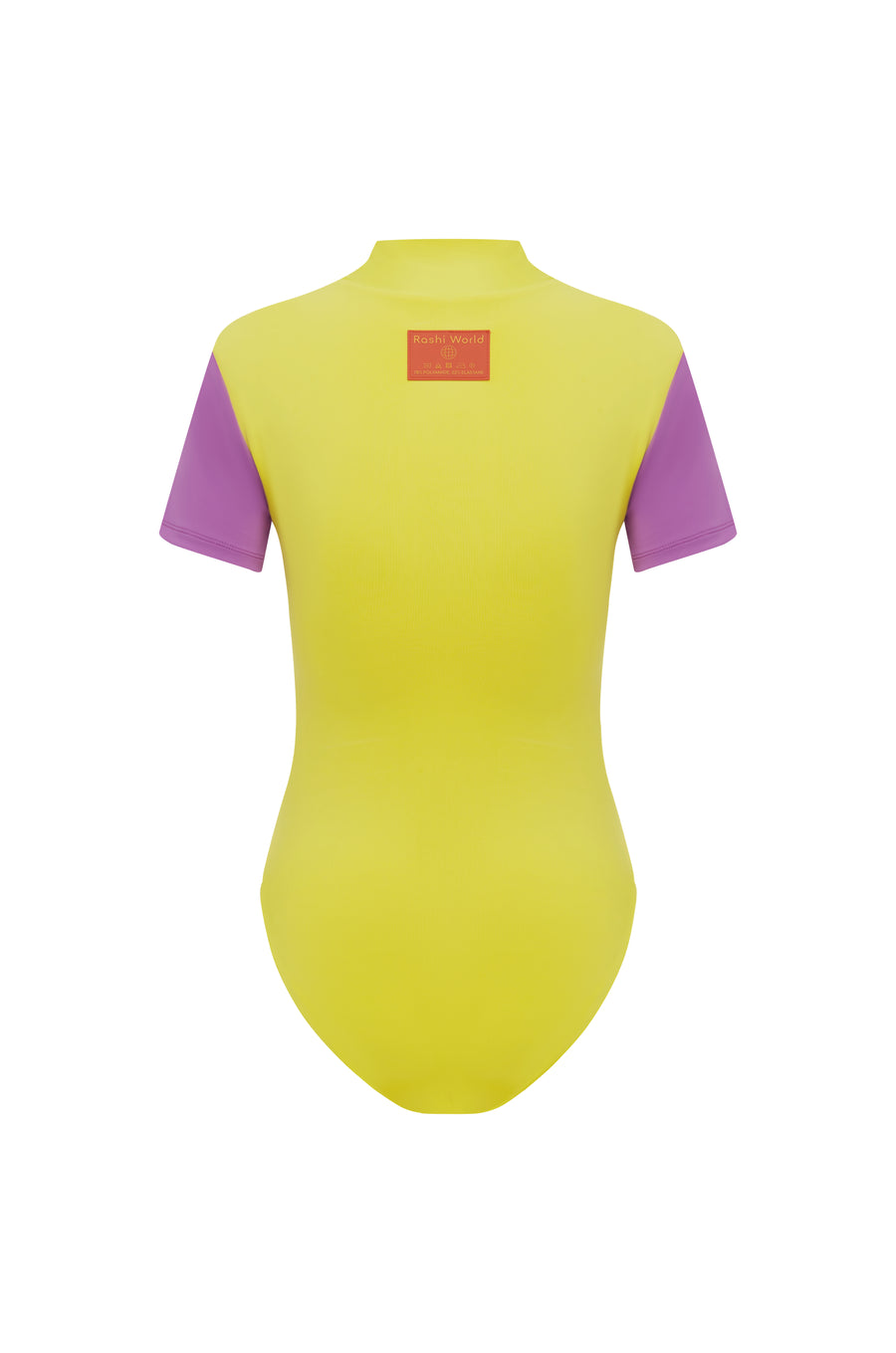 Short Sleeve Bodysuit Front Zip - Heather / Summer