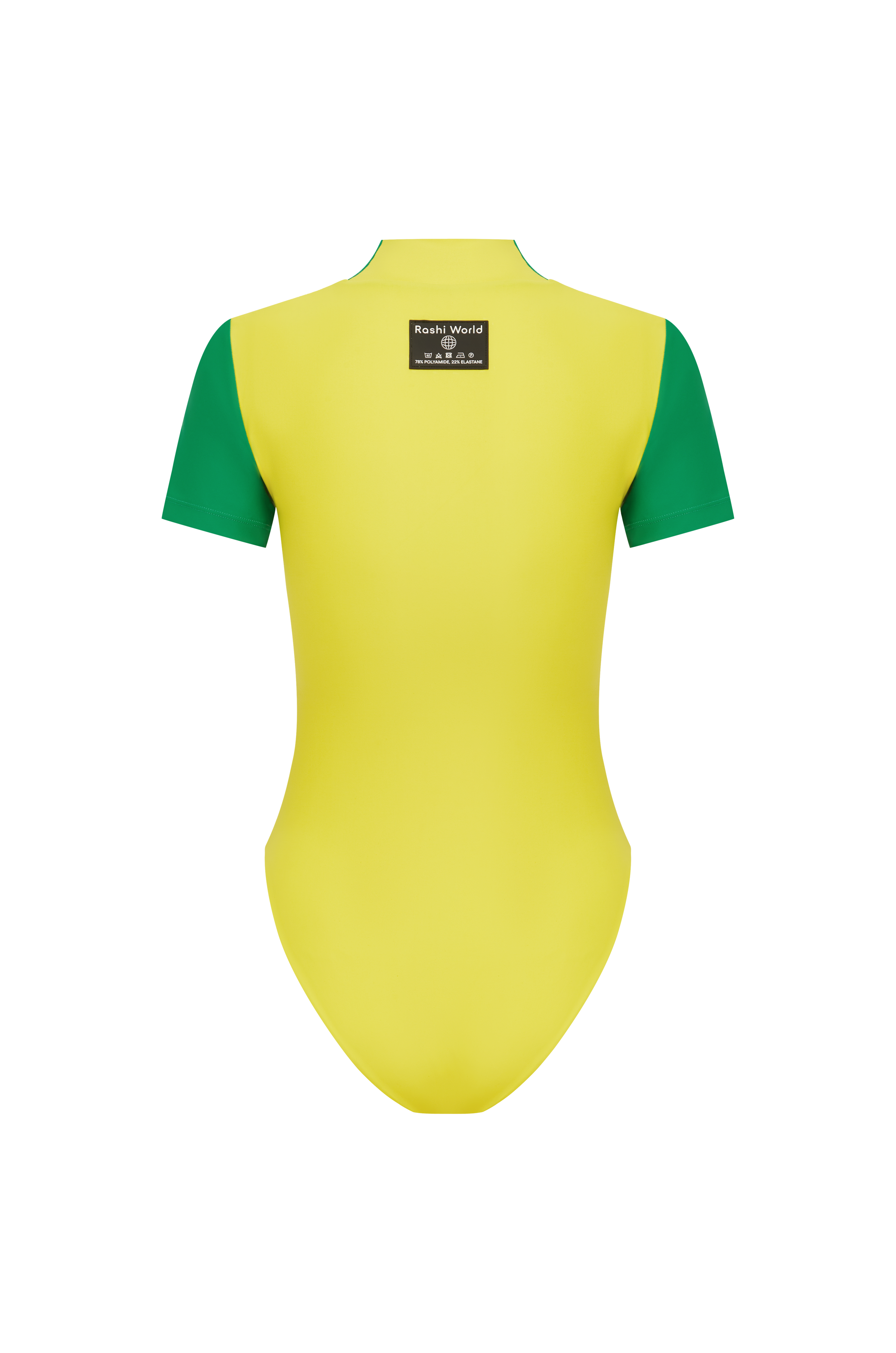 Short Sleeve Bodysuit Front Zip - Iguana / Summer