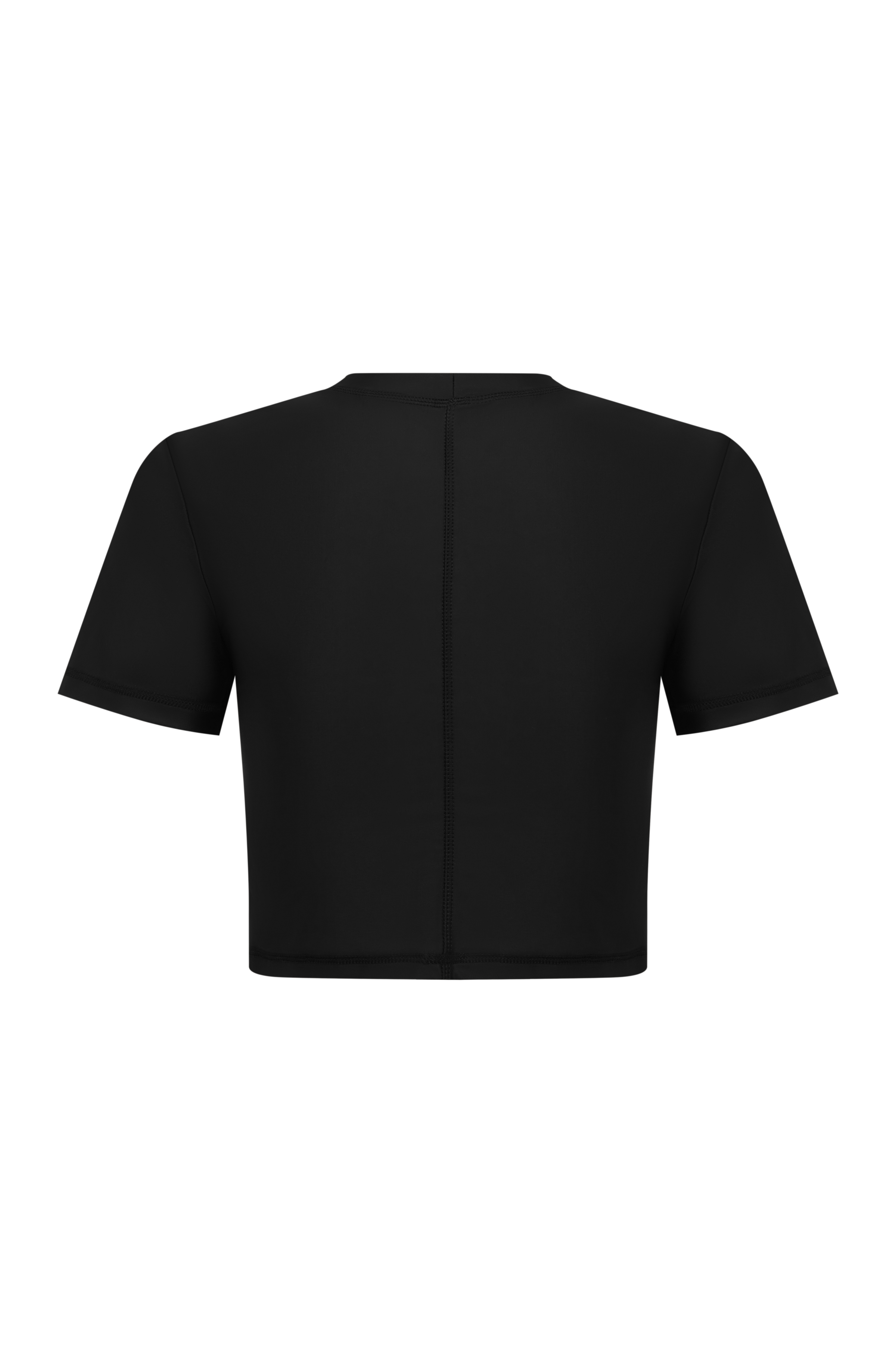 Short Sleeve Cropped T - Nero