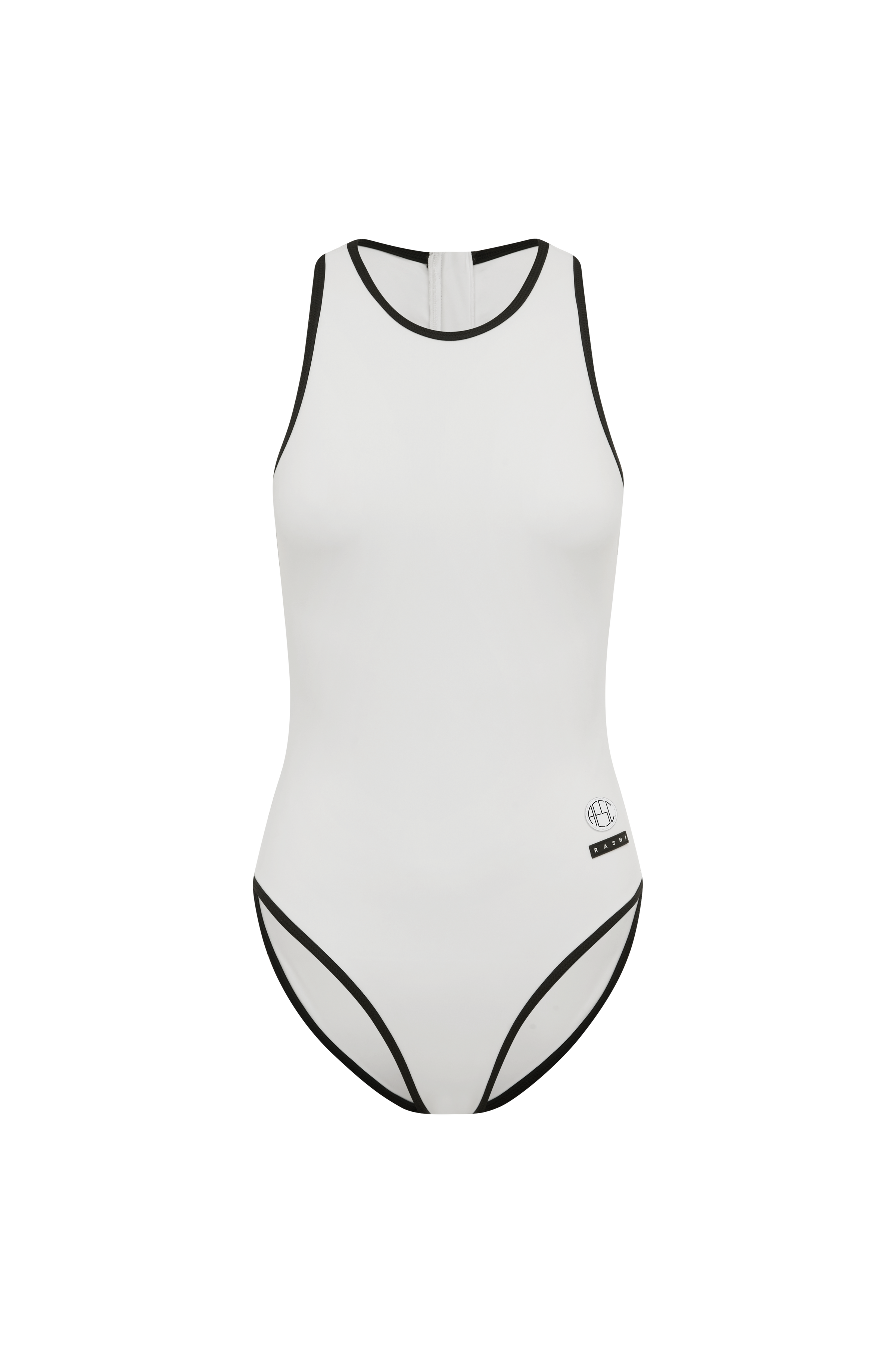 One Piece Swimsuit - Rashi x Alex Eagle - Bianco / Nero