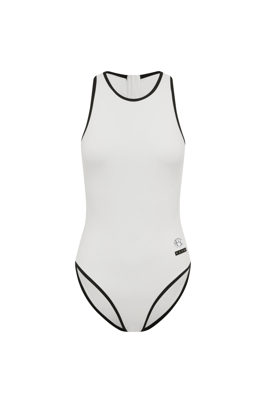 One Piece Swimsuit - Rashi x Alex Eagle - Bianco / Nero