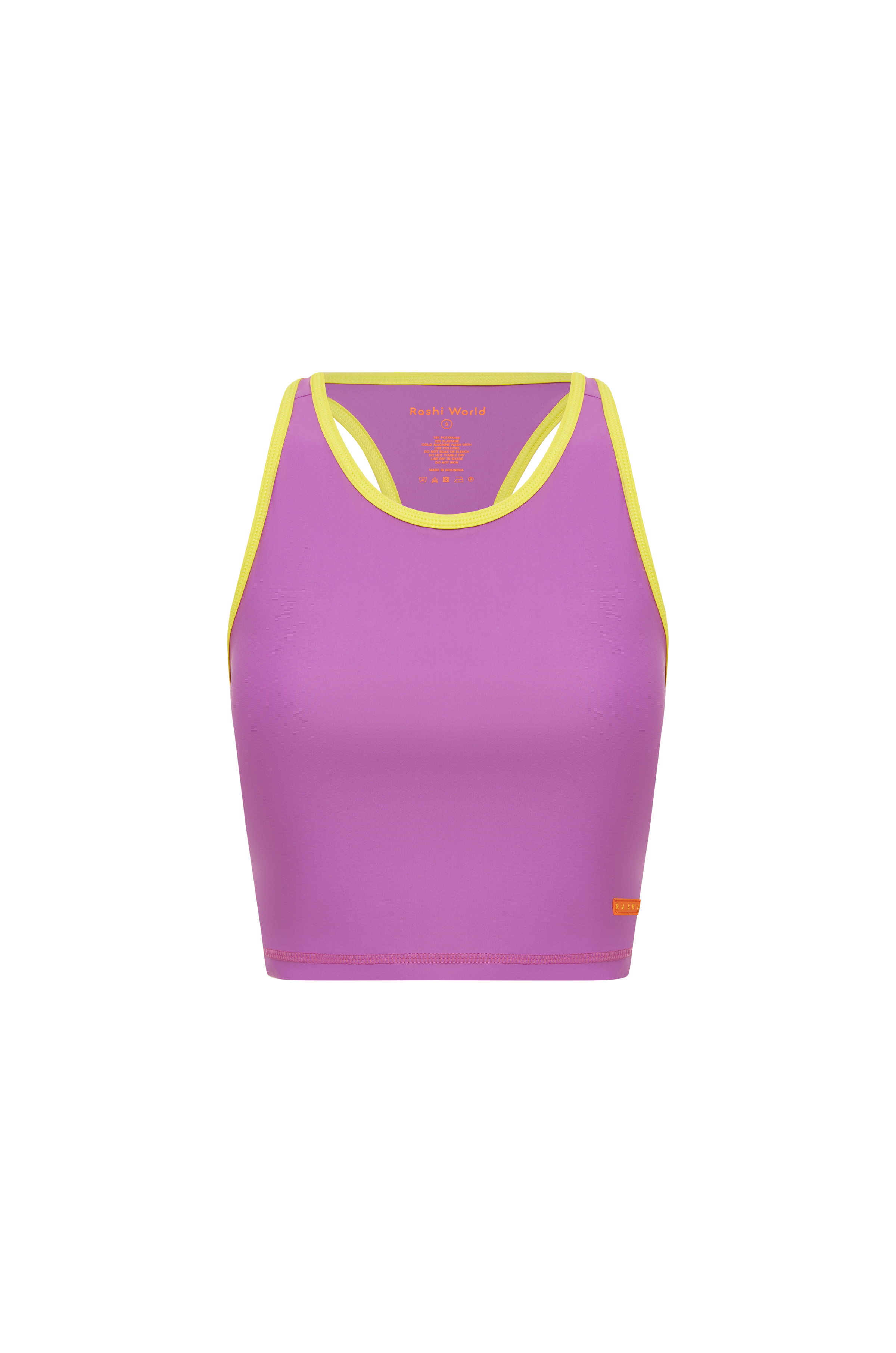 Racer Back Tank with Built in Bra - Heather / Summer
