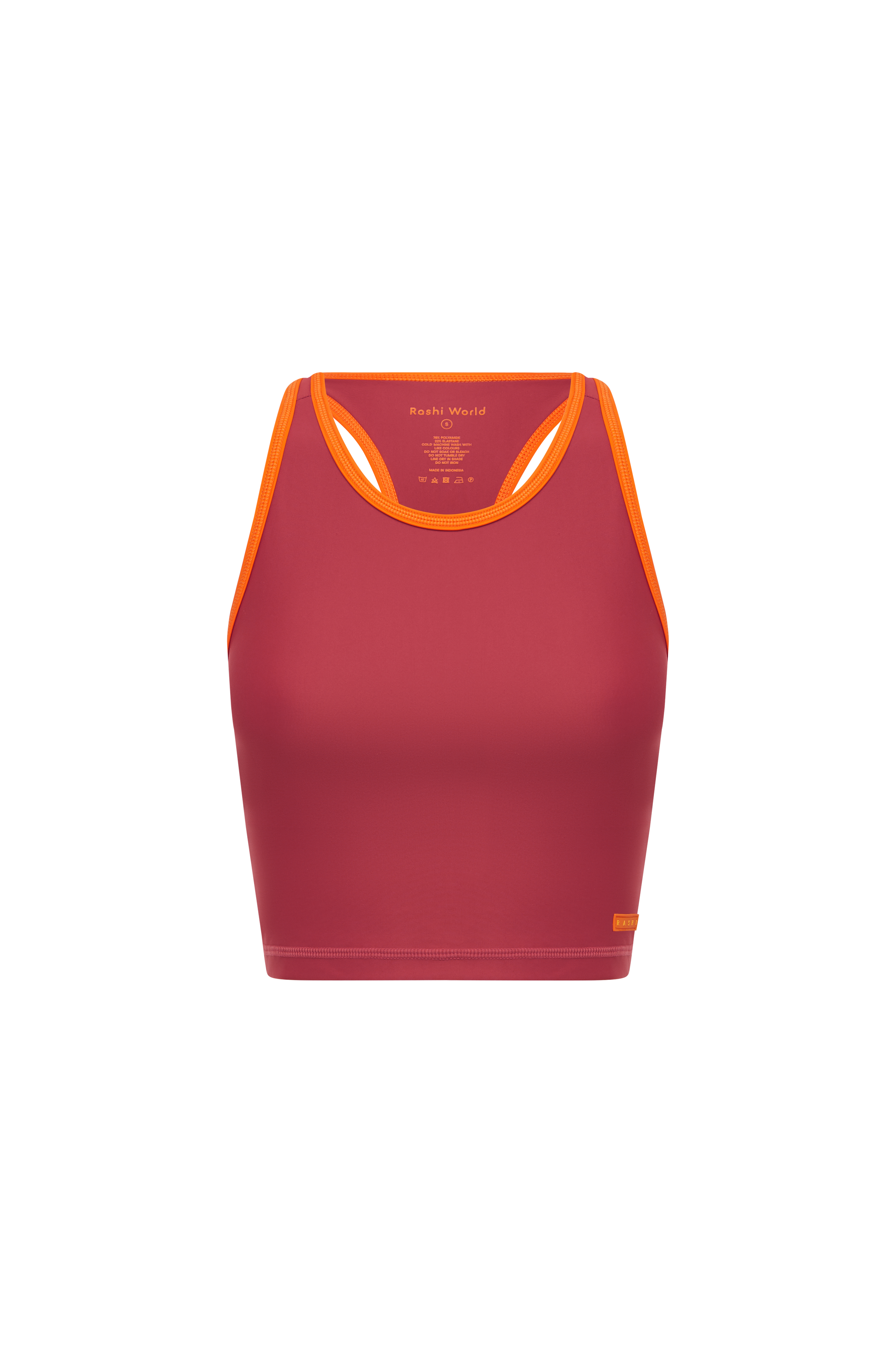 Racer Back Tank with Built in Bra - Latino / Vibes
