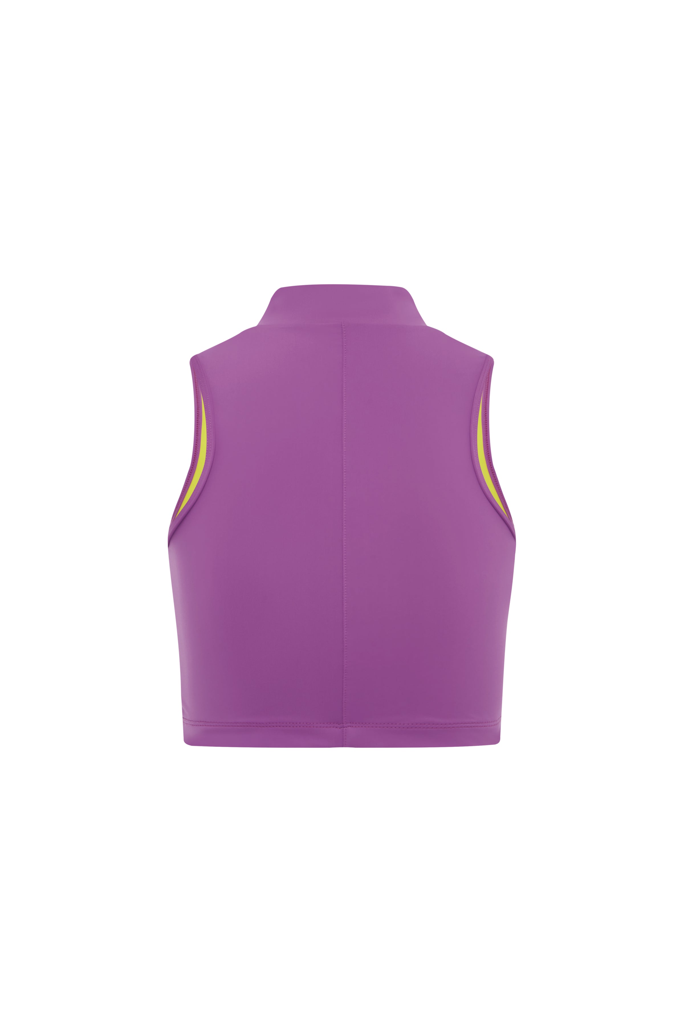 Mock Neck Vest Tank - Heather / Summer