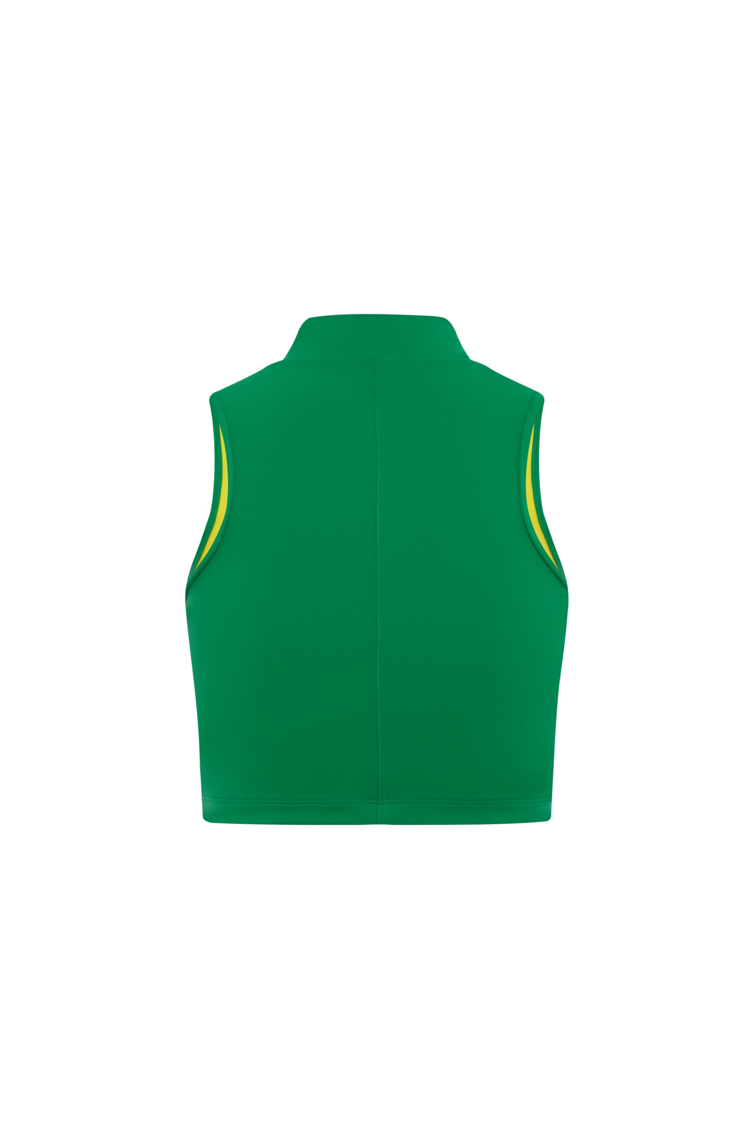 Mock Neck Vest Tank - Iguana / Summer